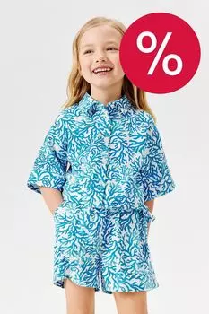 Рубашка с коротким рукавом принтом ACOOLA