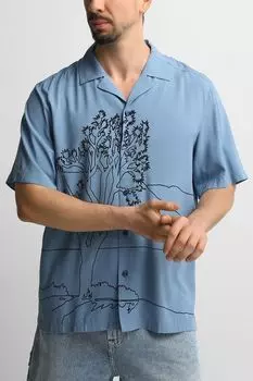 Рубашка с коротким рукавом с принтом BOSS