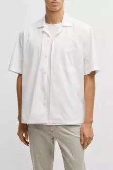 Рубашка с коротким рукавом свободного кроя BOSS