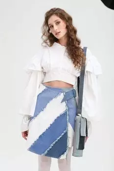 Рубашка с объемными рукавами `RISHI