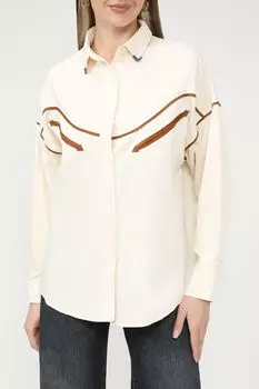 Рубашка с принтом прямого кроя Twist