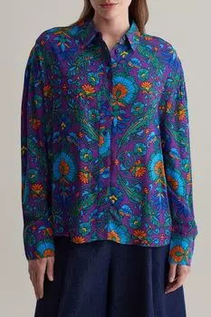 Рубашка с принтом свободного кроя Piombo