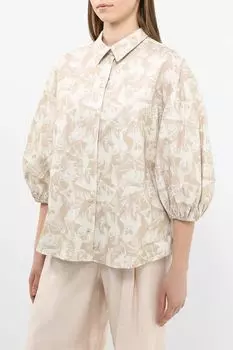 Рубашка с рукавами фонарик с принтом SABRINA SCALA