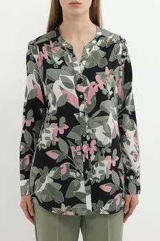 Рубашка с v-вырезом и принтом OLSEN