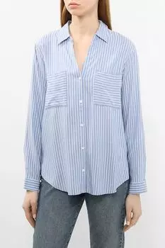Рубашка с v-вырезом в полоску s.Oliver