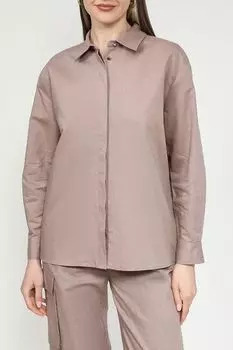 Рубашка свободного кроя из льна и хлопка UNQ