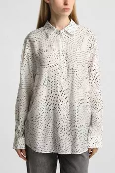 Рубашка свободного кроя с принтом Comma,