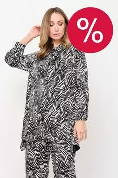 Рубашка свободного кроя с принтом Franco Vello