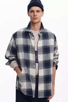 Рубашка свободного кроя в клетку Desigual