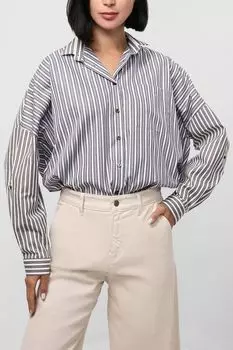 Рубашка свободного кроя в полоску NAUMI