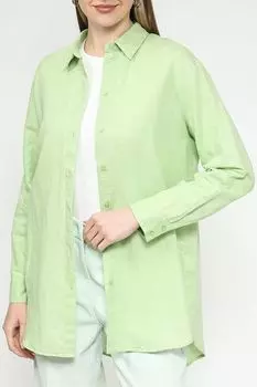 Рубашка удлиненного кроя из льна и хлопка Esprit Casual