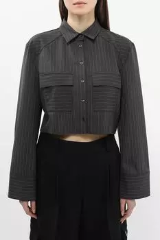 Рубашка укороченная в полоску HUGO