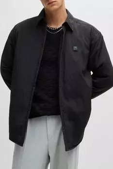 Рубашка утепленная свободного кроя HUGO