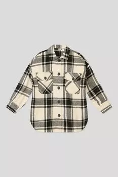 Рубашка в клетку с добавлением шерсти IDO