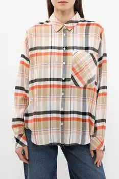 Рубашка в клетку с карманом s.Oliver