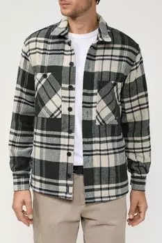 Рубашка в клетку с накладными карманами Blend