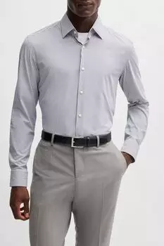 Рубашка в мелкую полоску BOSS