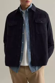 Рубашка вельветовая с карманами Piombo