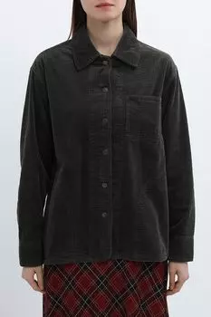 Рубашка вельветовая с карманом Piombo