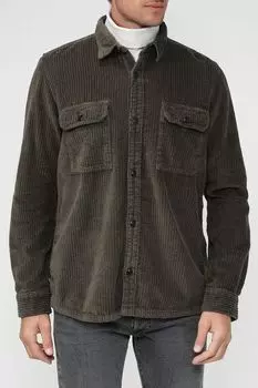 Рубашка вельветовая с накладными карманами LERROS