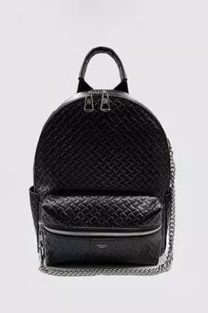 Рюкзак кожаный с тиснением Parrot Beautiful Birds