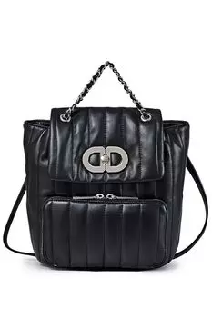 Рюкзак кожаный стеганый FABRETTI