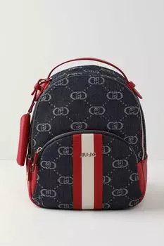 Рюкзак с принтом из монограмм бренда Liu Jo