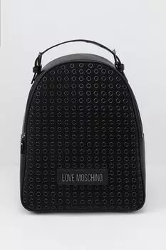 Рюкзак с заклепками Glamup Love Moschino