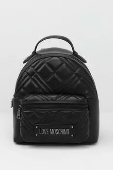 Рюкзак стеганый с карманом Quilted Bag Love Moschino