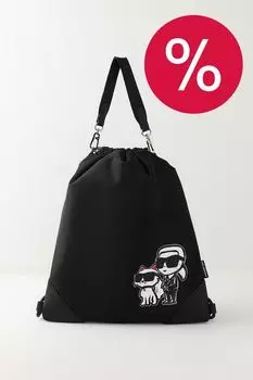 Рюкзак текстильный с принтом Ikon Karl Lagerfeld