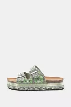 Сабо со стразами Abricot