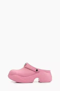 Сабо кожаные на платформе Abricot