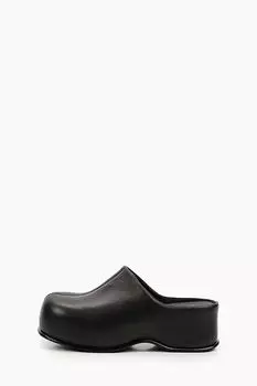 Сабо кожаные на платформе Abricot