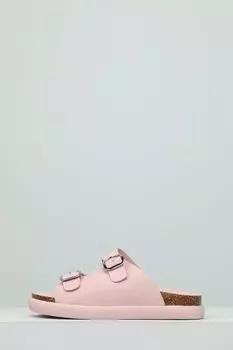 Сабо нубуковые с пряжками Ever be