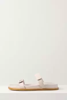 Сабо-шлепанцы кожаные EMPORIO ARMANI