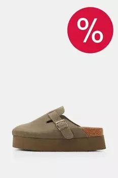 Сабо велюровые Abricot