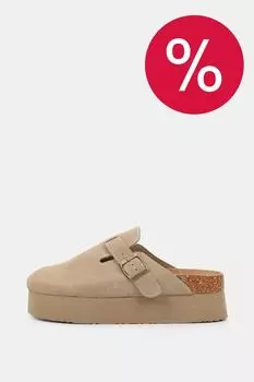 Сабо велюровые Abricot