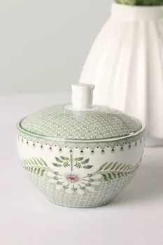 Сахарница фарфоровая с принтом Lily&Lotus Pip Studio