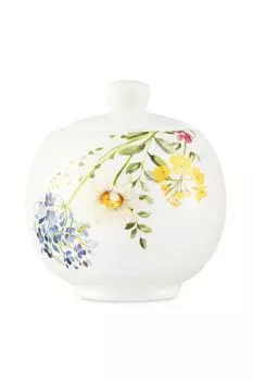Сахарница с крышкой керамическая с принтом Полевые цветы Dcor de Table