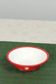 Салатник фарфоровый с принтом Handpainted COINCASA