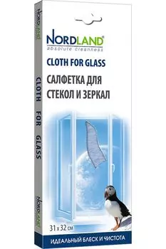 Салфетка для стекол и зеркал 31х32 см Nordland
