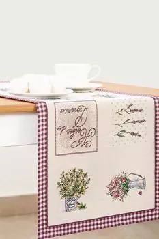 Салфетка сервировочная из гобелена Лаванда печворк Le Gobelin