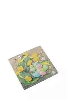 Салфетки 3-х слойные Пасхальная корзина 20 шт Paw