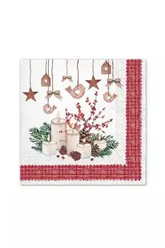 Салфетки 3-х слойные Праздничное настроение 20 шт Paw