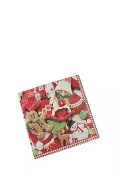 Салфетки 3-х слойные Пряничная одежда 20 шт Paw
