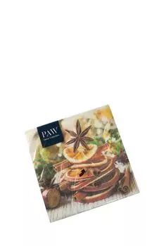 Салфетки 3-х слойные Рождественские фрукты 20 шт Paw