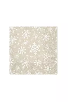 Салфетки 3-х слойные Рождественские снежинки 20 шт Paw