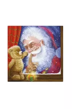 Салфетки 3-х слойные Сюрприз от Санты 20 шт Paw