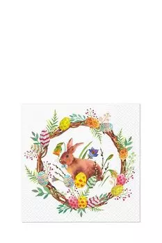 Салфетки бумажные Кролик в венке Paw