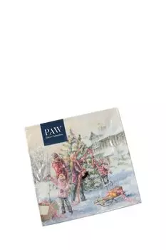 Салфетки бумажные с принтом Paw